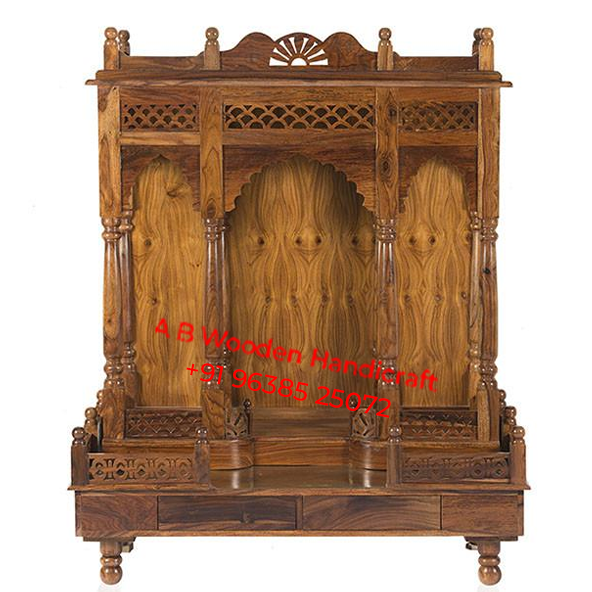 Large Size Sevan Wood Mandir For Home