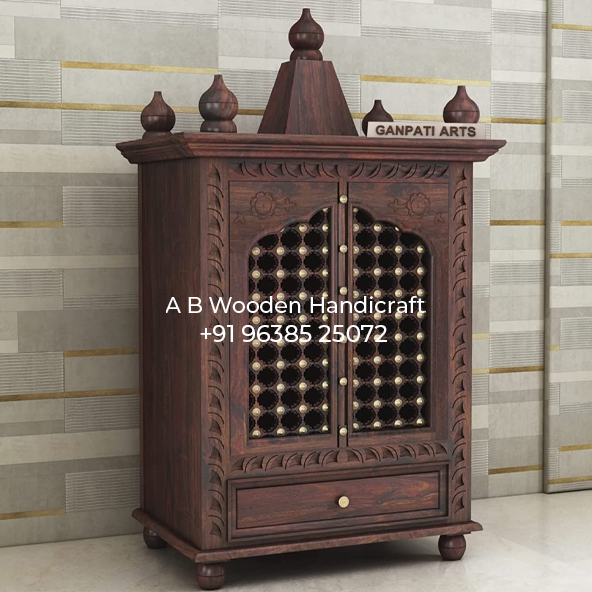 Pooja Mandir with Door for Home