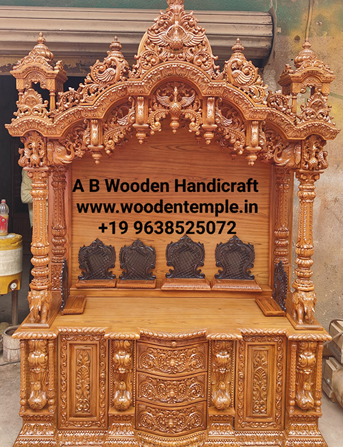 Teak Wood Altar for Iskon Deities