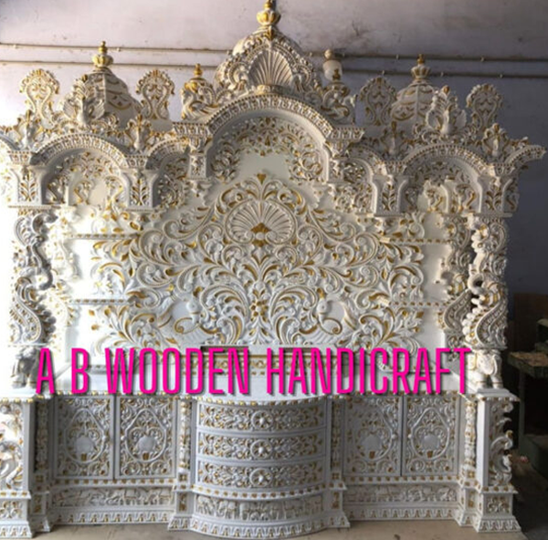 Teak Wood Mandir for Home